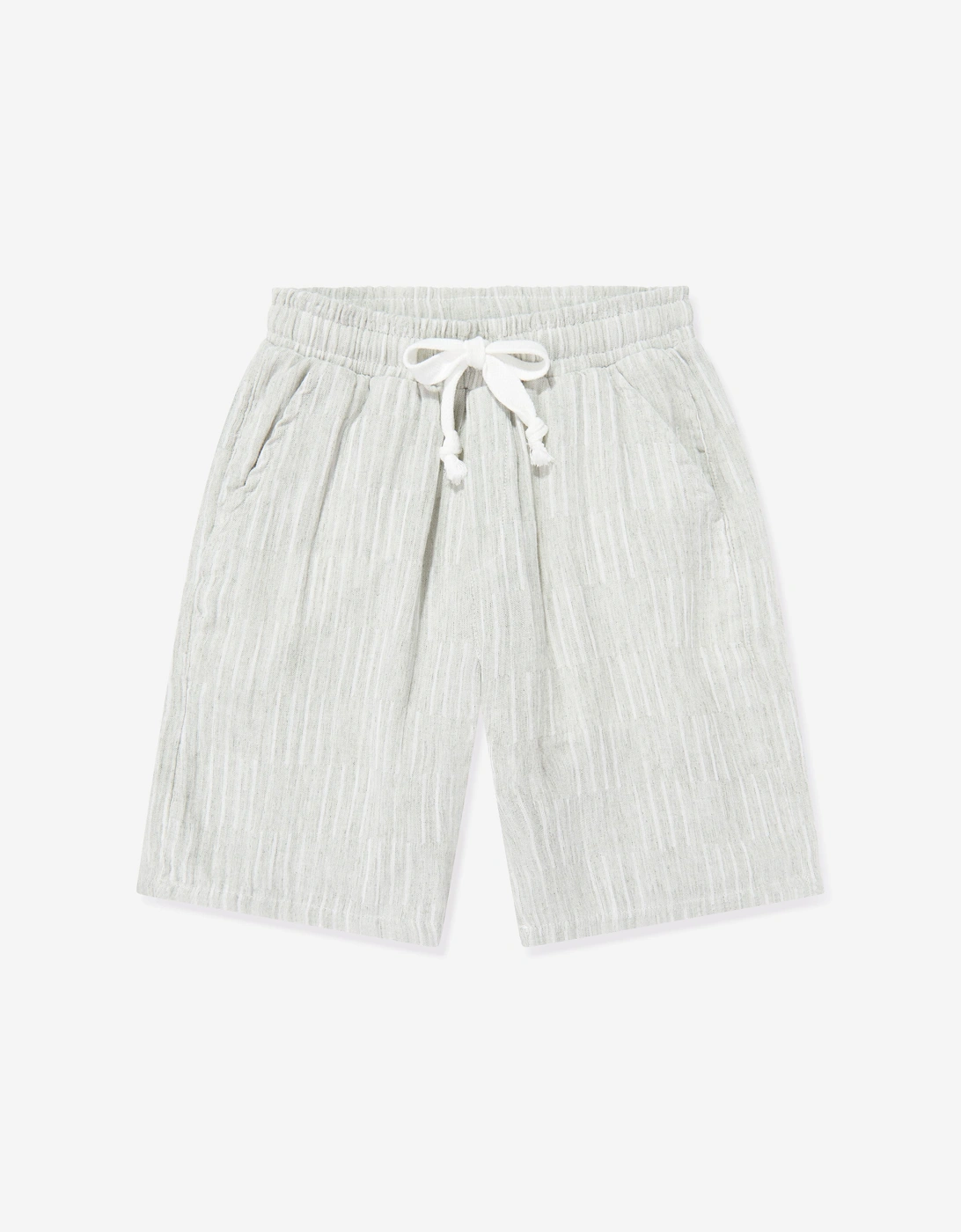 Bel-Air Boys Striped Shirt and Shorts Set in Green