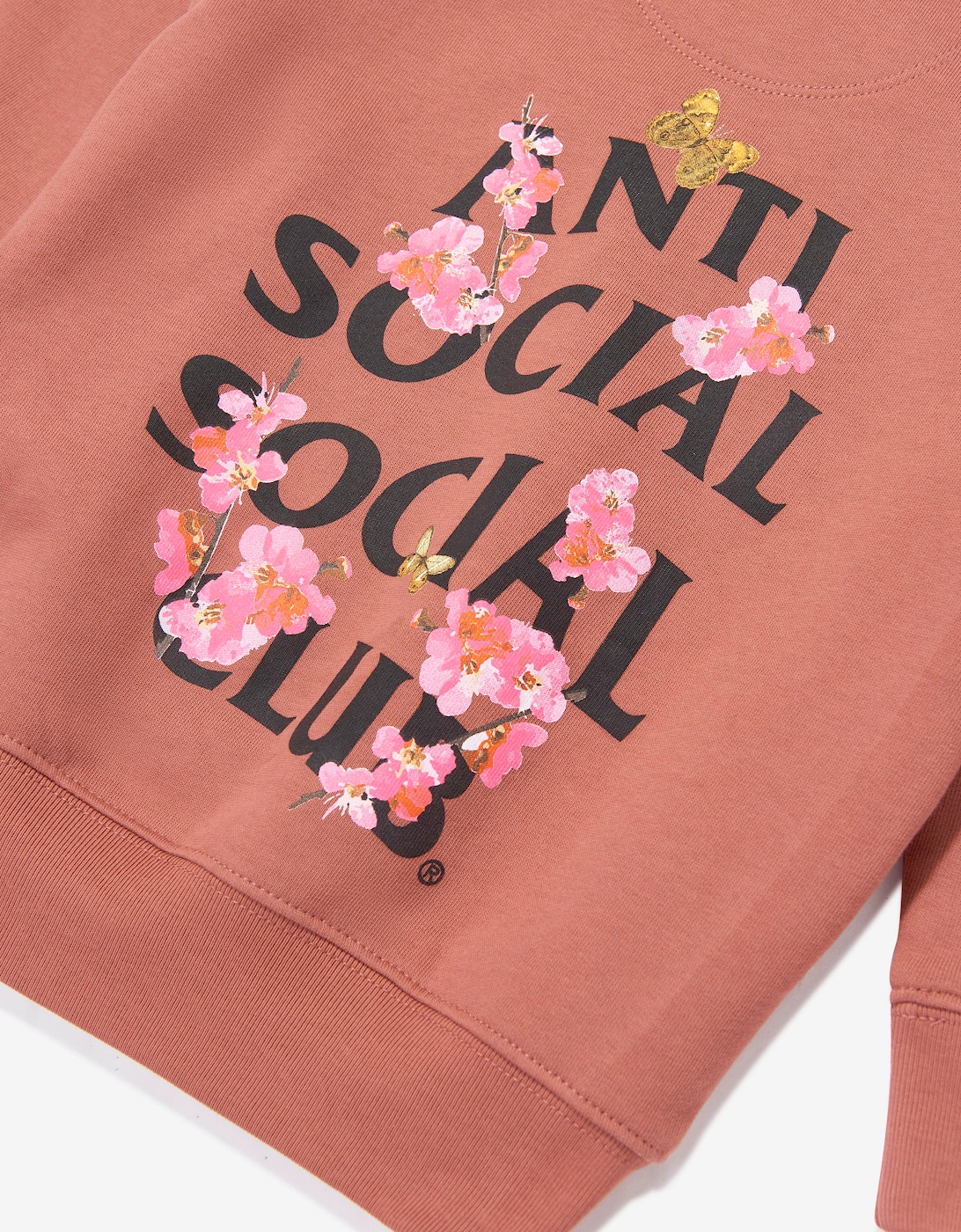Anti Social Social Club Kids Rose Kkotch Sweatshirt in Orange