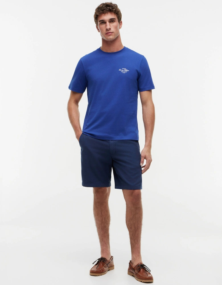 Tommy Hilfiger Nautical Back Photo Mens T-Shirt - Pigment Blue