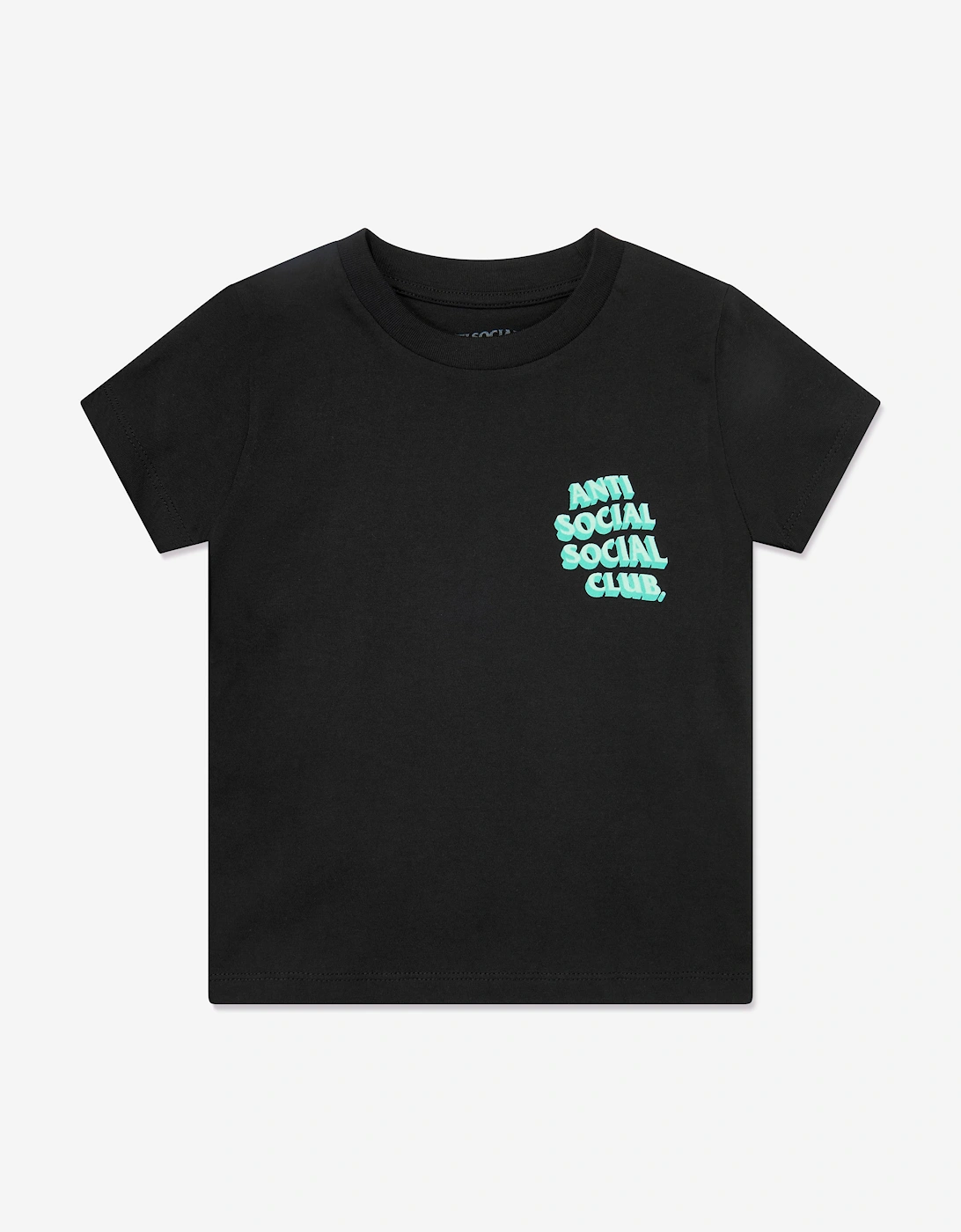 Anti Social Social Club Kids Popcorn T-Shirt in Black, 5 of 4