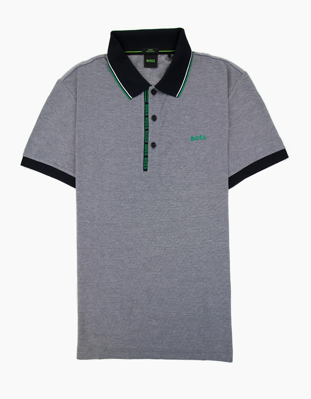Hugo Boss Paule 4 Slim Fit Branded Placket Polo Black 401