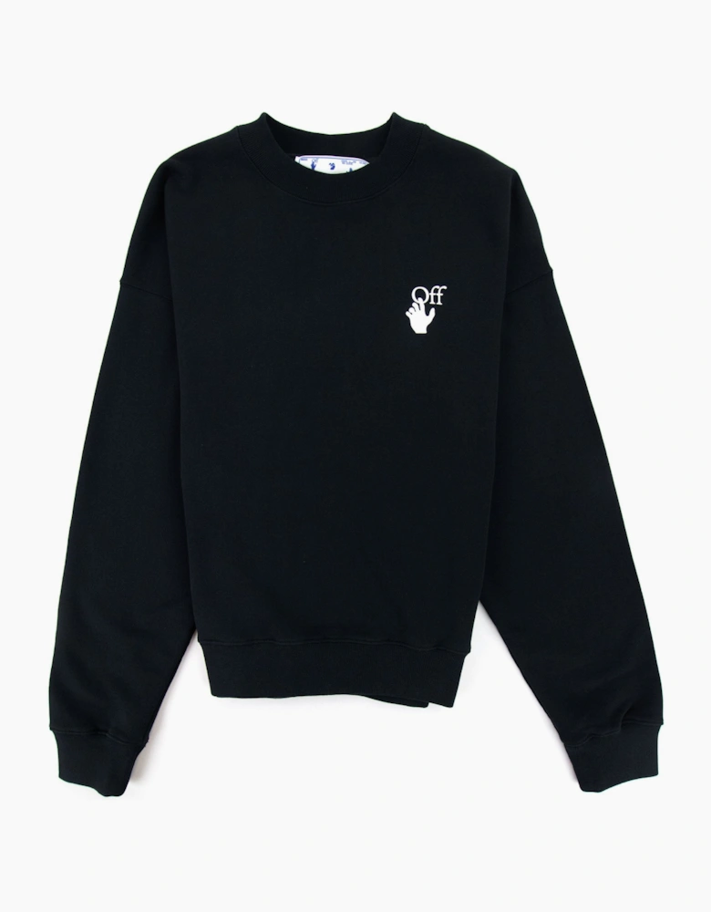 Off White Cut Here Arrow Skate Sweatshirt Black/white
