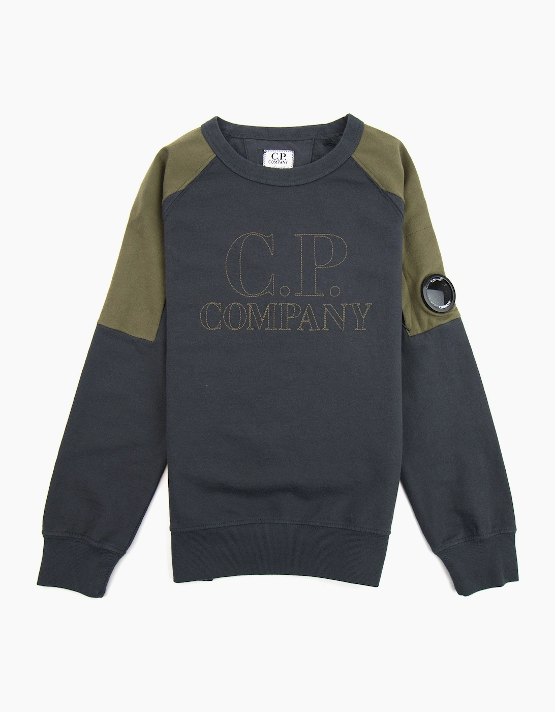 CP Company Undersixteen Embroidered Lens Sweatshirt Charcoal 985, 3 of 2