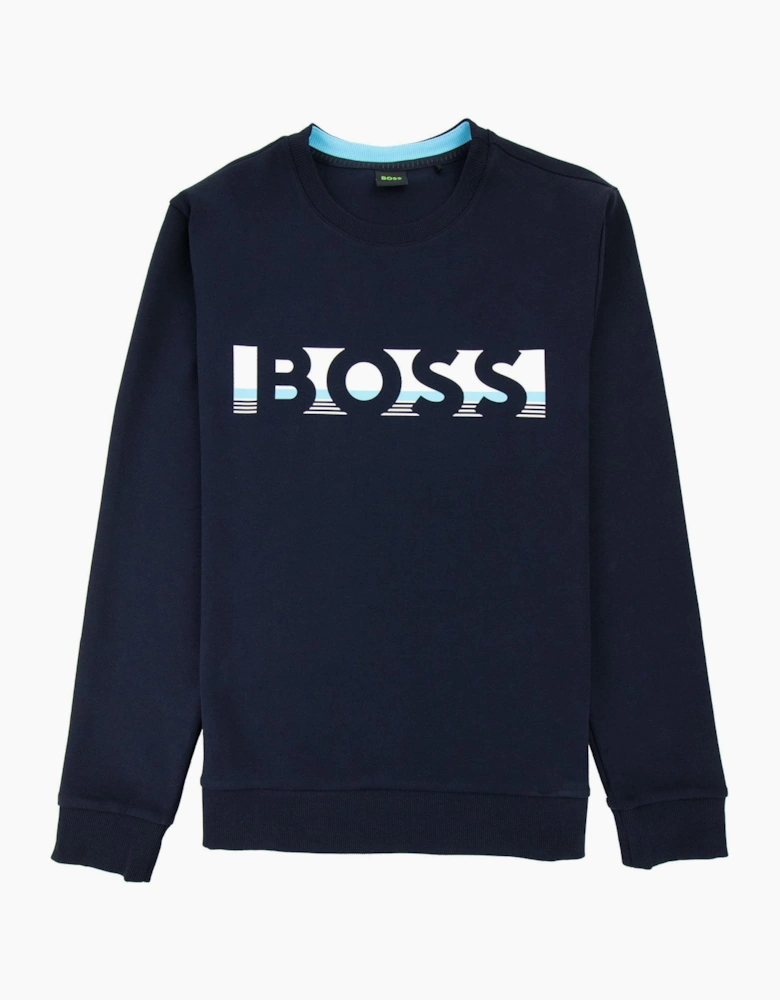 Hugo Boss Salbo 1 Crew Neck Sweat Navy 403