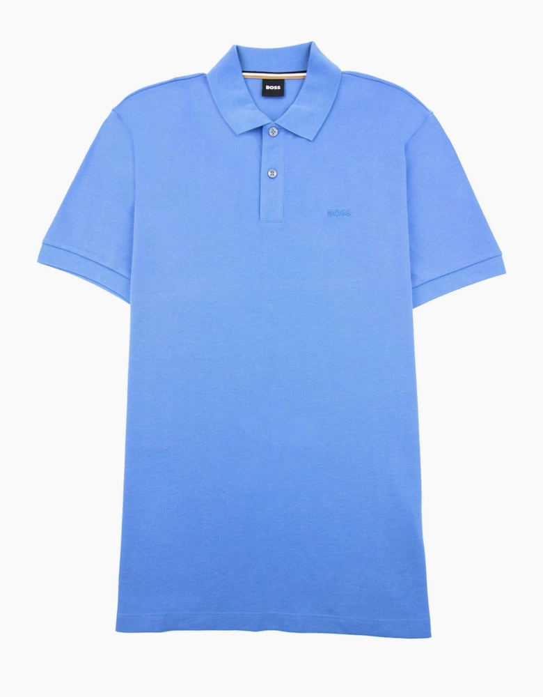 Hugo Boss Pallas Embroidered Logo S/s Polo Blue 420