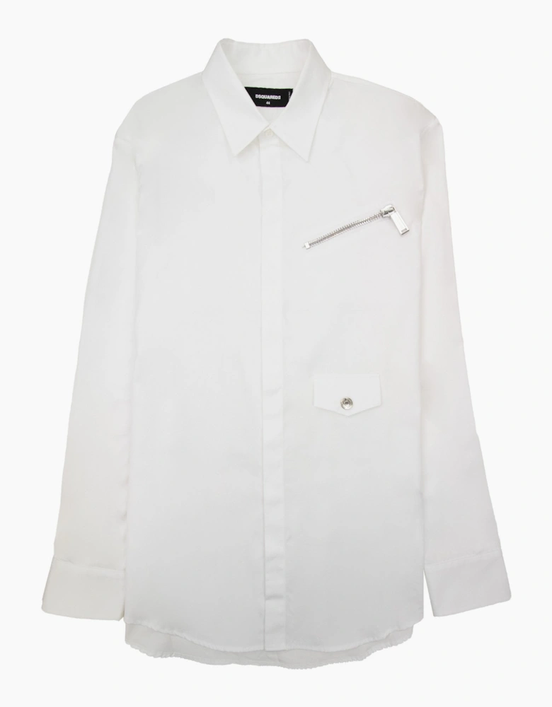 Dsquared2 Relax Fit Poplin Shirt White 100