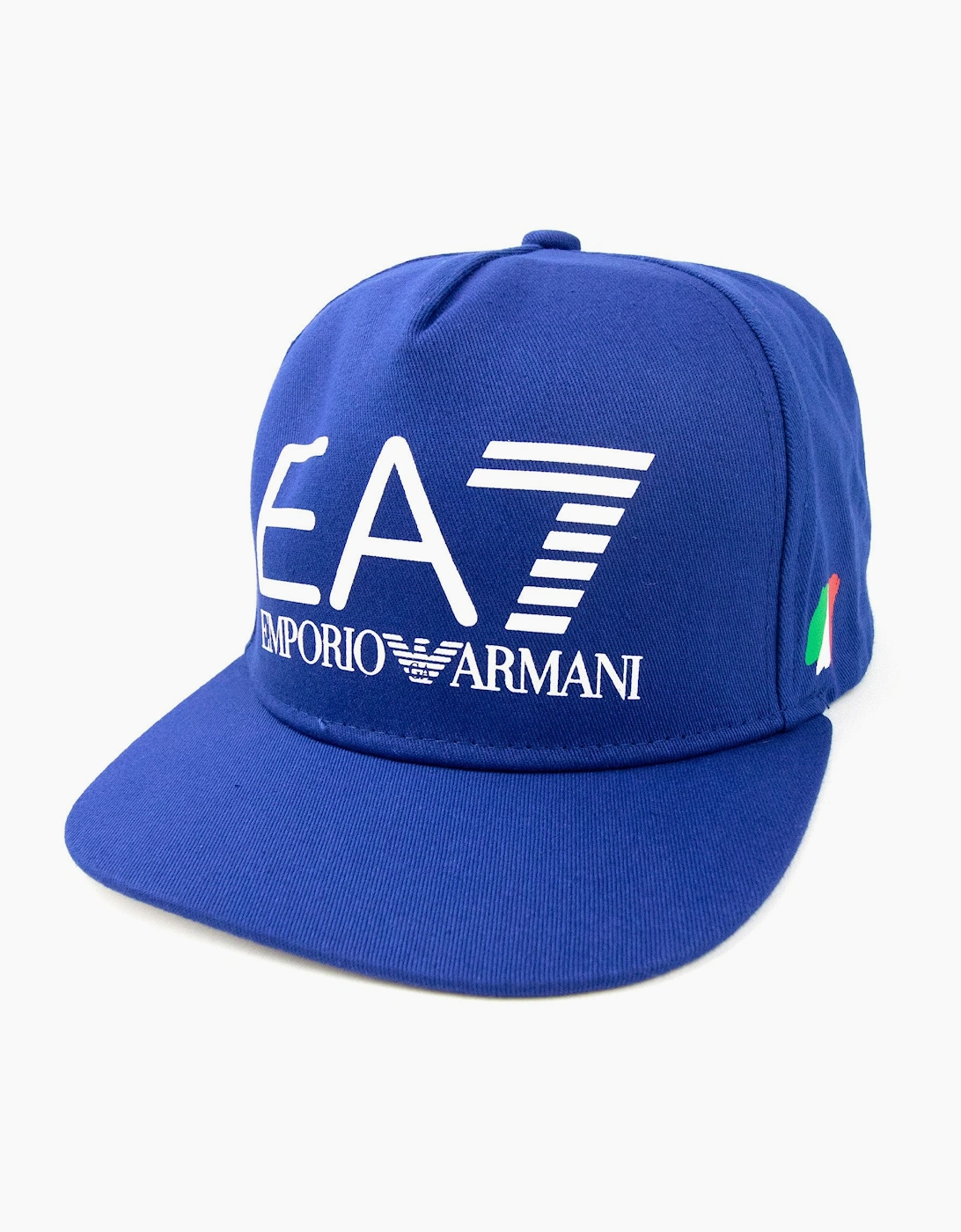Ea7 Logo Olympic Baseball Cap Blue