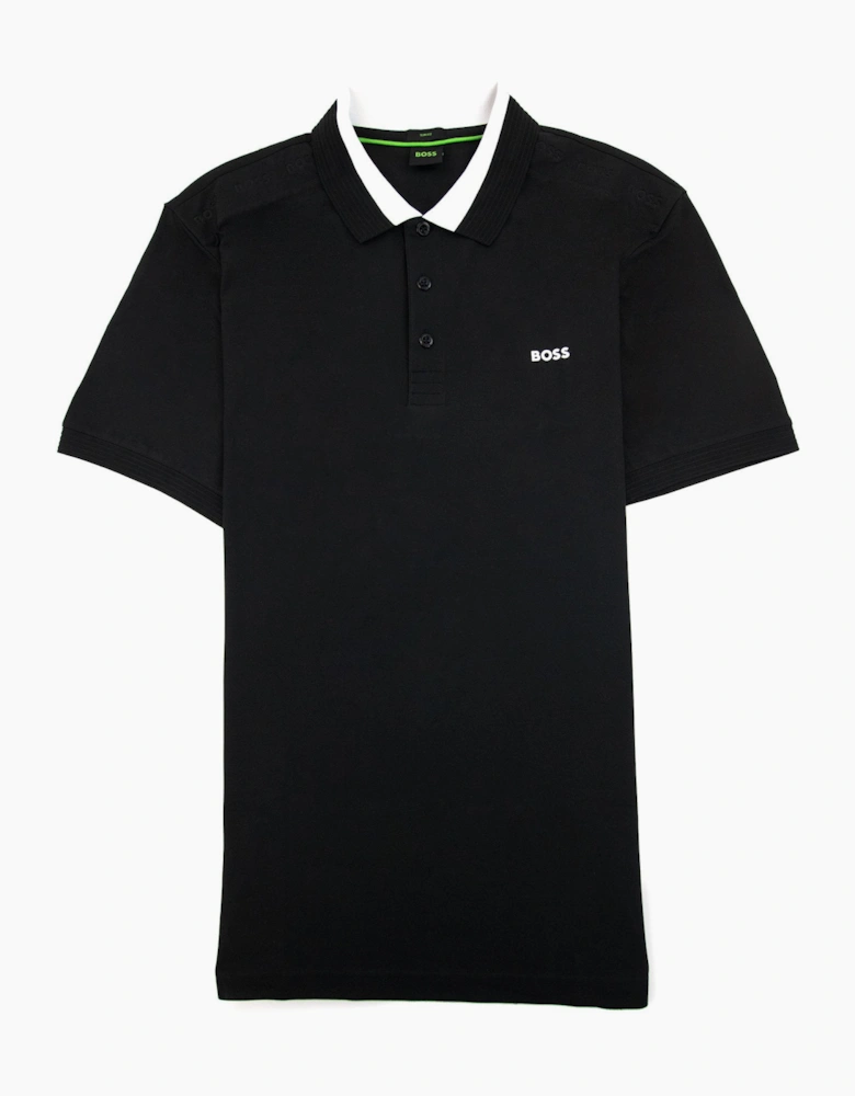 Hugo Boss Paule Insert Logo Polo Shirt Black 001