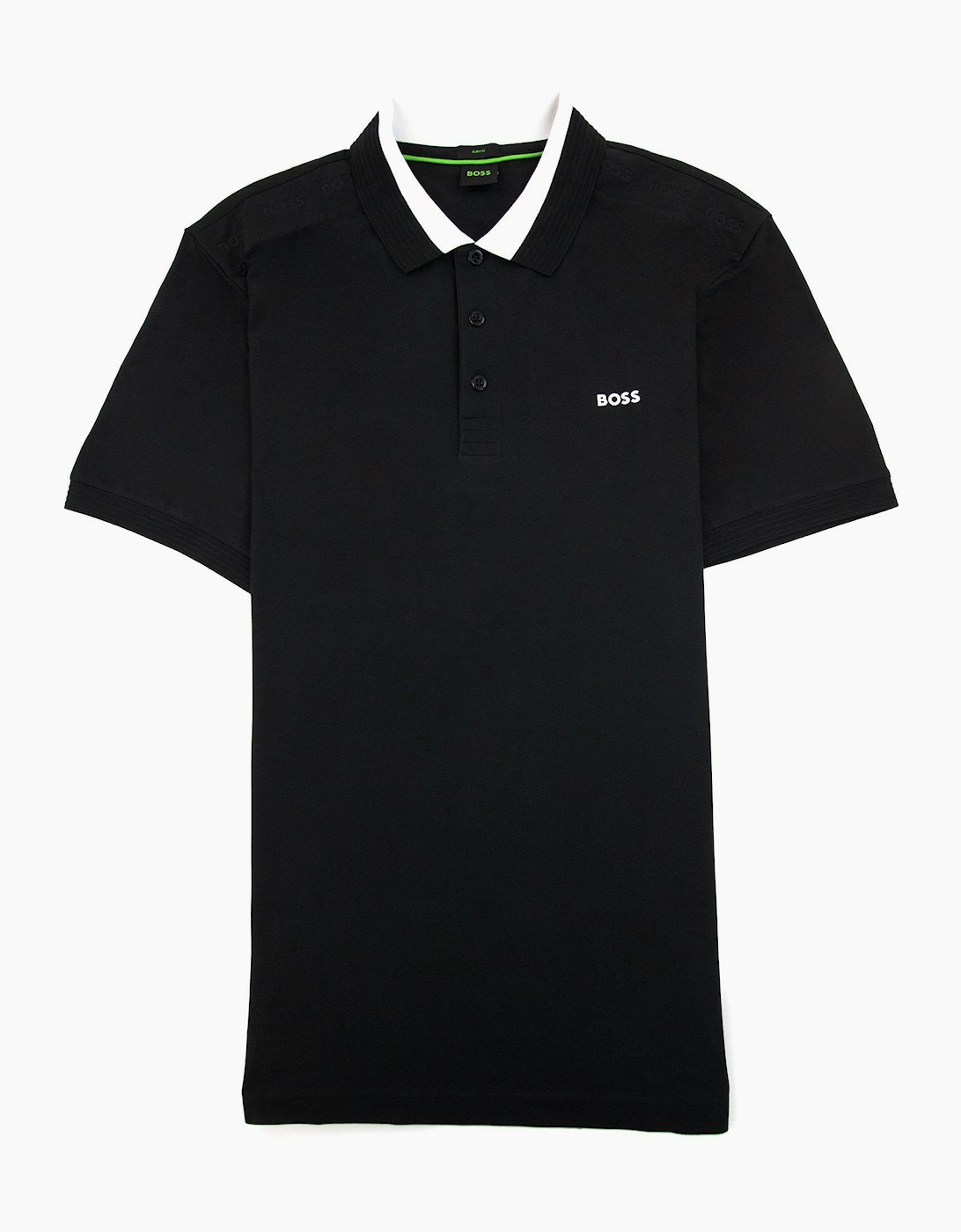 Hugo Boss Paule Insert Logo Polo Shirt Black 001
