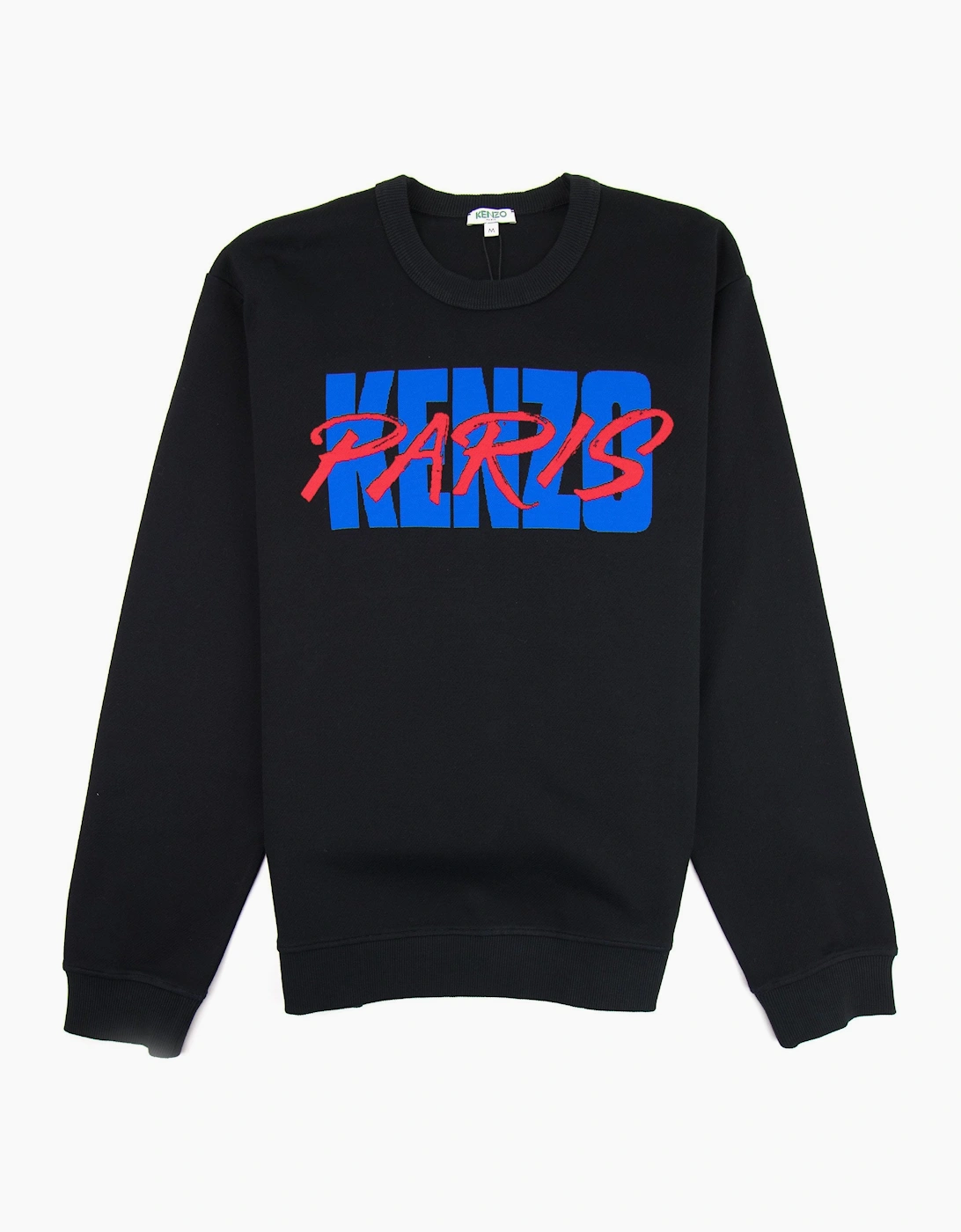 Kenzo Script Paris Sweatshirt Black