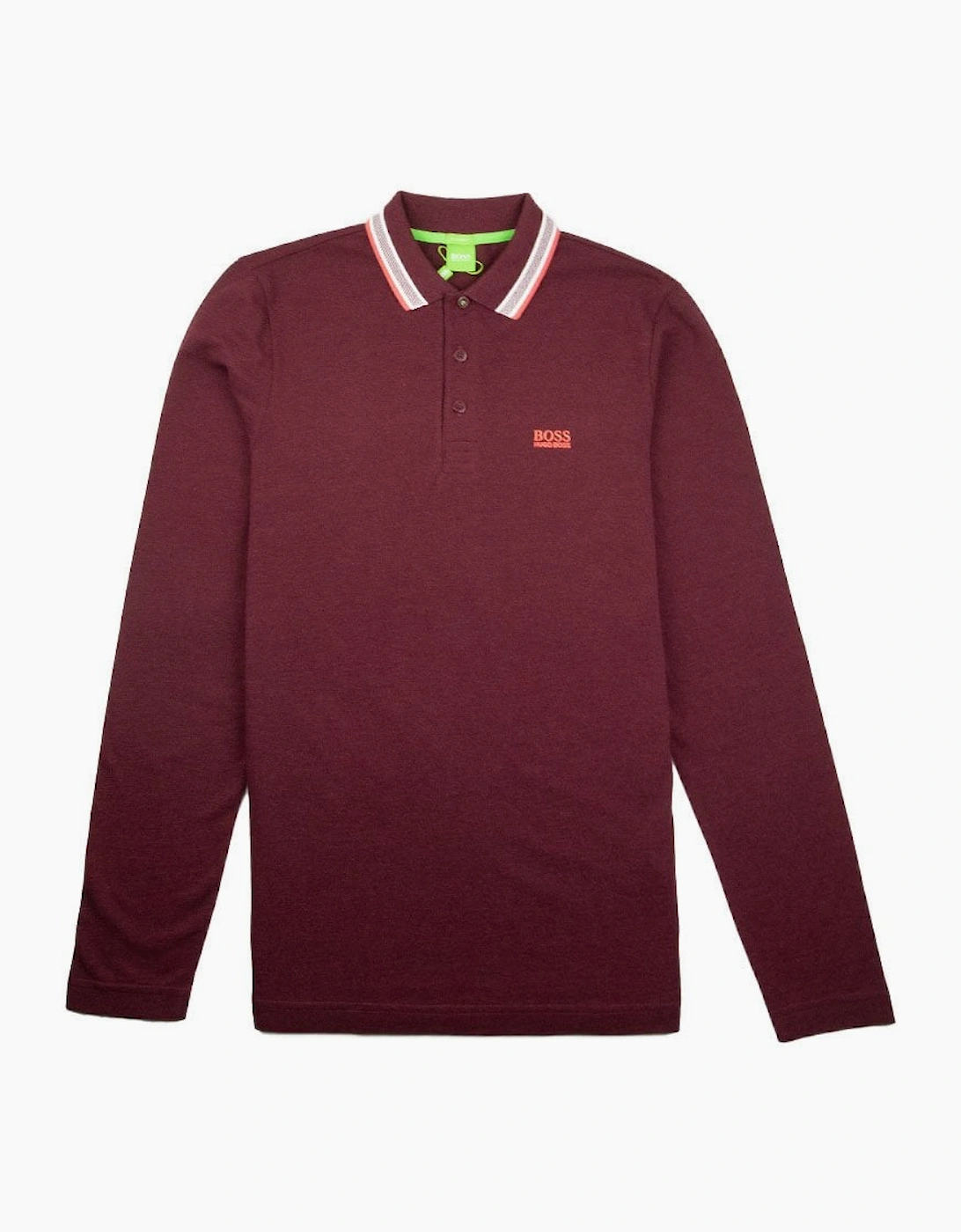 Hugo Boss Plisy 1 Long Sleeve Polo Burgundy, 3 of 2