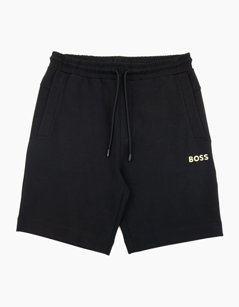 Hugo Boss Headlo 1 Embroidered Logo Shorts Black 001