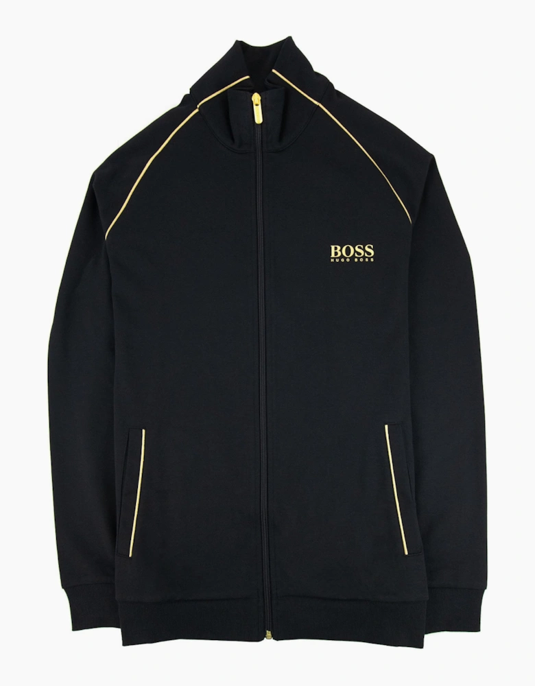 Hugo Boss Metallic Accents Loungwear Jacket Black 001