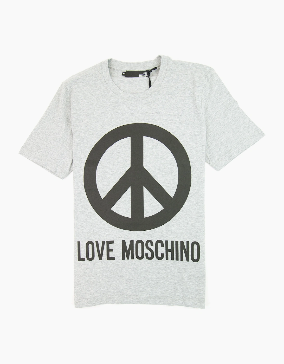 Love Moschino Peace T-shirt Grey/Black