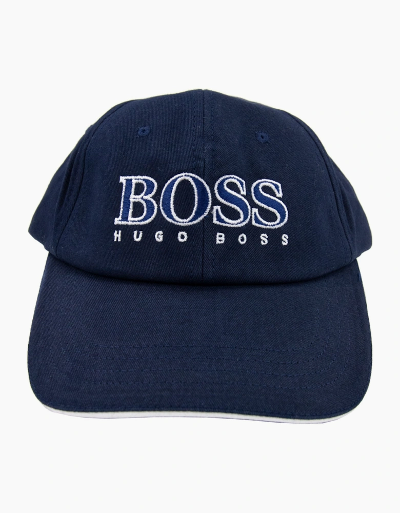 Hugo Boss Kids Embroidered Logo Cap Navy