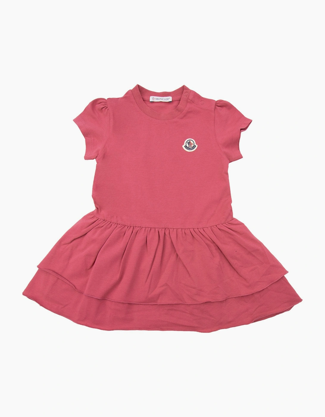 Moncler Junior Baby Girls Ruffle Dress Pink 557, 5 of 4