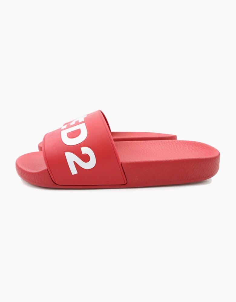Dsquared2 Logo Sliders Red/white