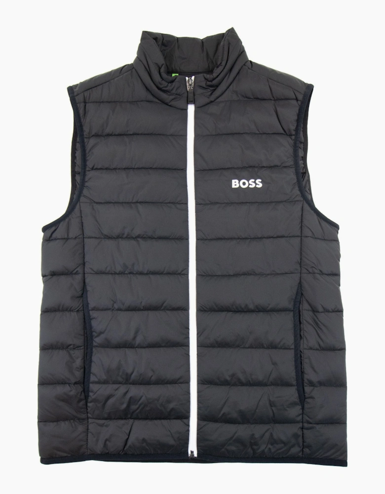 Hugo Boss V Thor Logo Detail Water Repellent Gilet Black 002