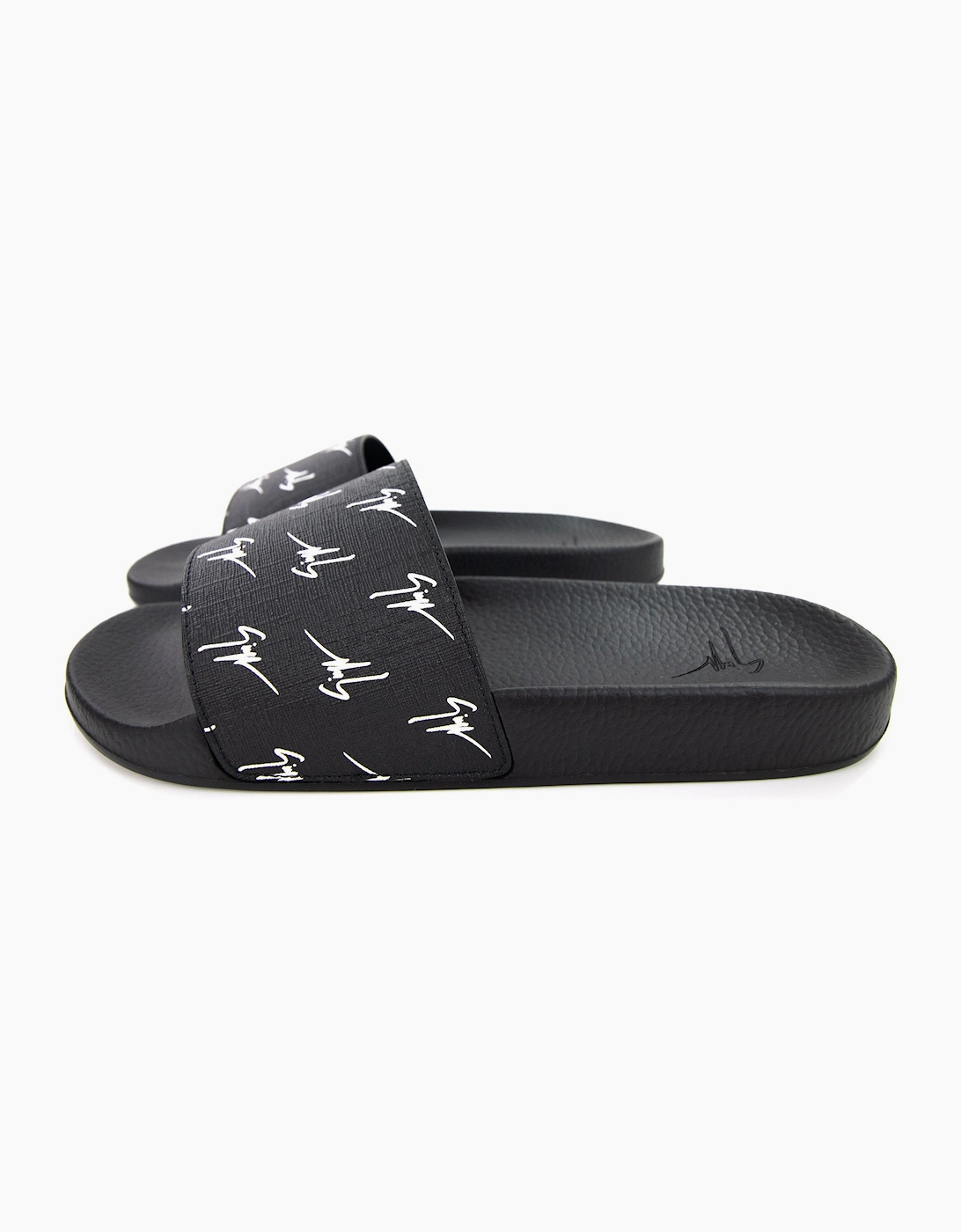 Giuseppe Zanotti Burel 10 Logo Sliders Nero/bianco