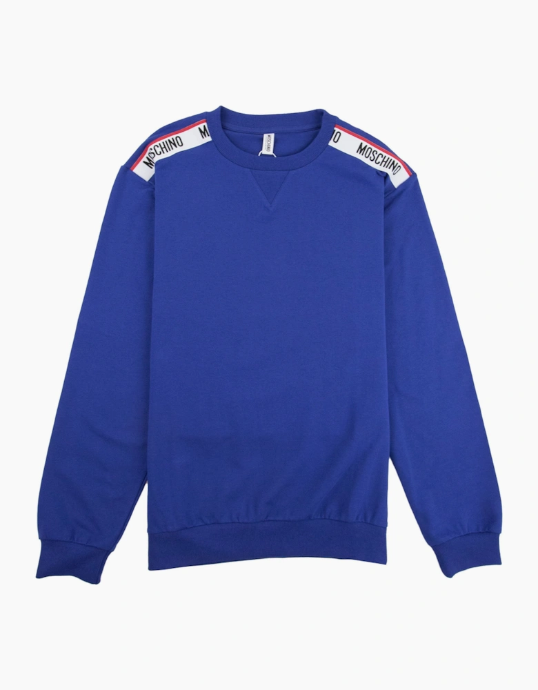 Moschino Underwear Tape Sweatshirt Elec Blue 0279