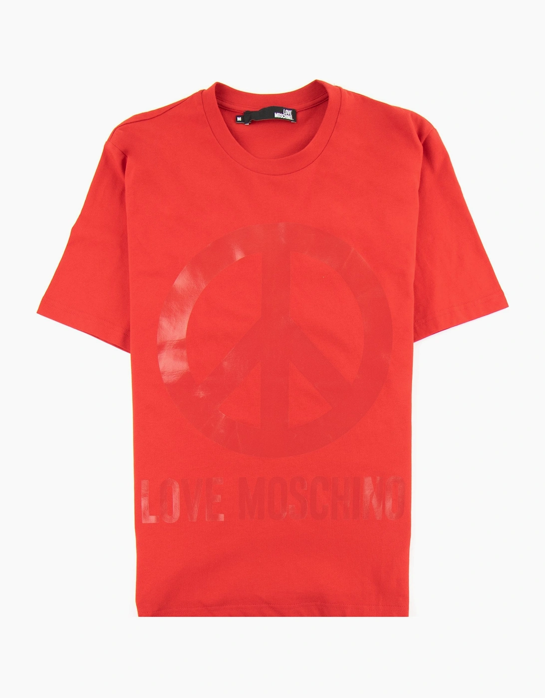 Love Moschino Peace T-shirt Red