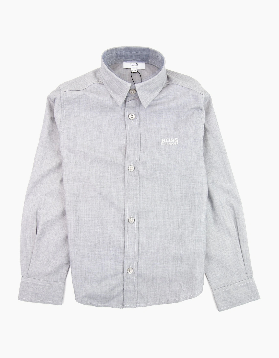 Hugo Boss Kids Long Sleeve Shirt Grey