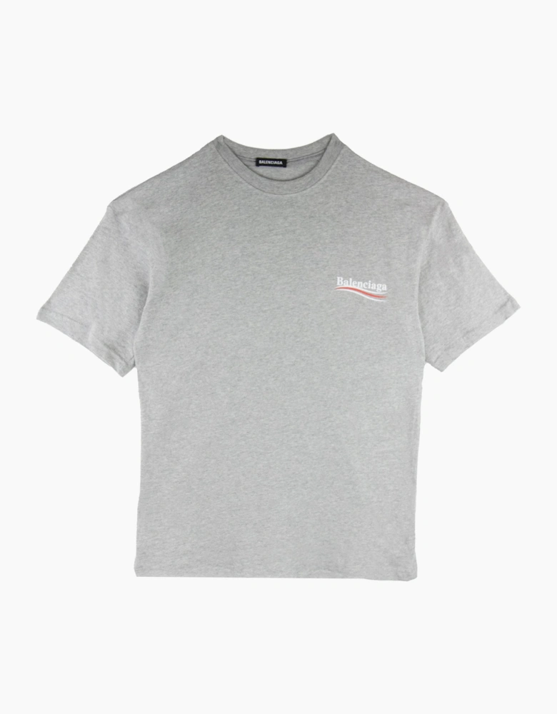 Balenciaga Political S/s T Shirt Grey 1300