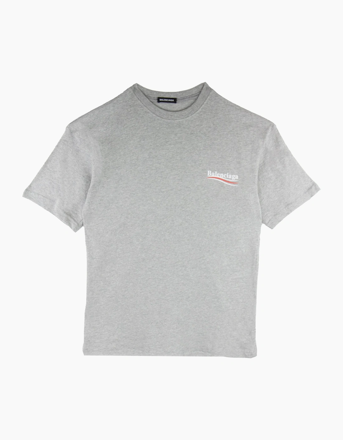 Balenciaga Political S/s T Shirt Grey 1300