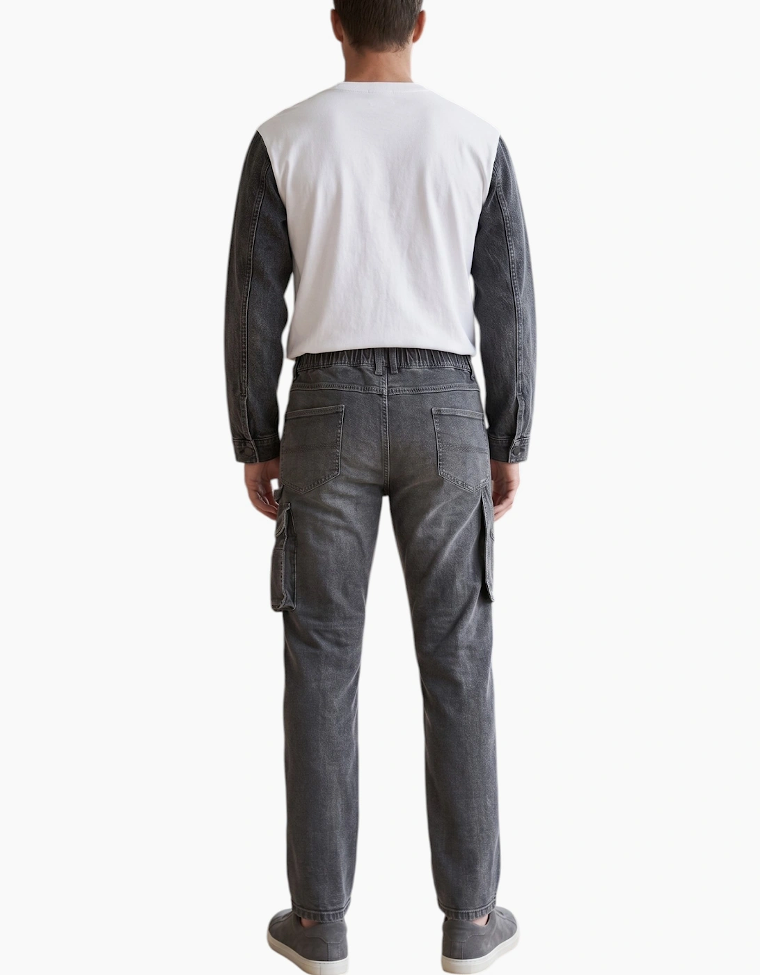 Parkside Mens Cargo Work Trousers Denim Jeans