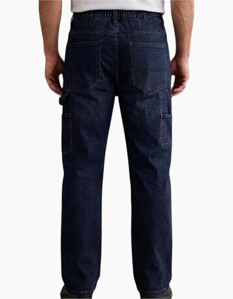 Parkside Mens Cargo Work Trousers Denim Jeans