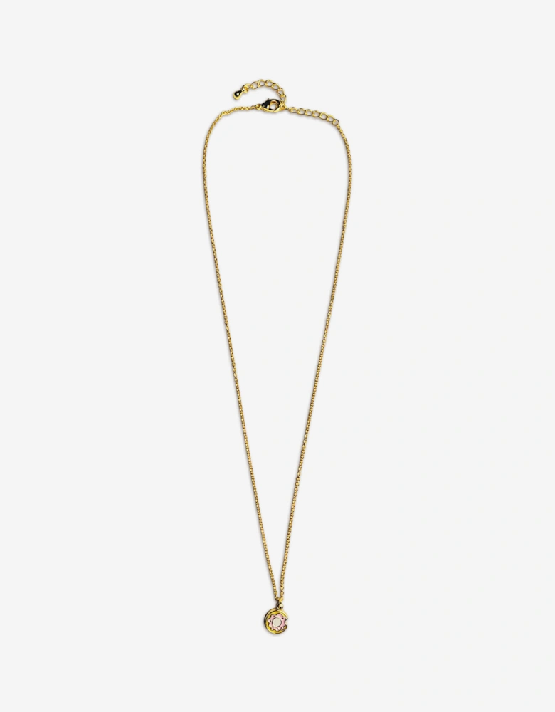 Secret Spoils Girls Yellow Doughnut Necklace in Gold (40cm)