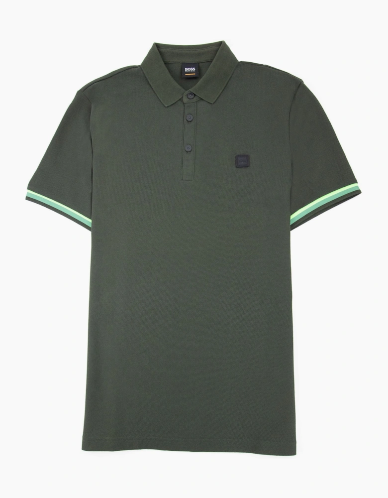 Hugo Boss Printcat Rubber Logo S/s Polo Khaki