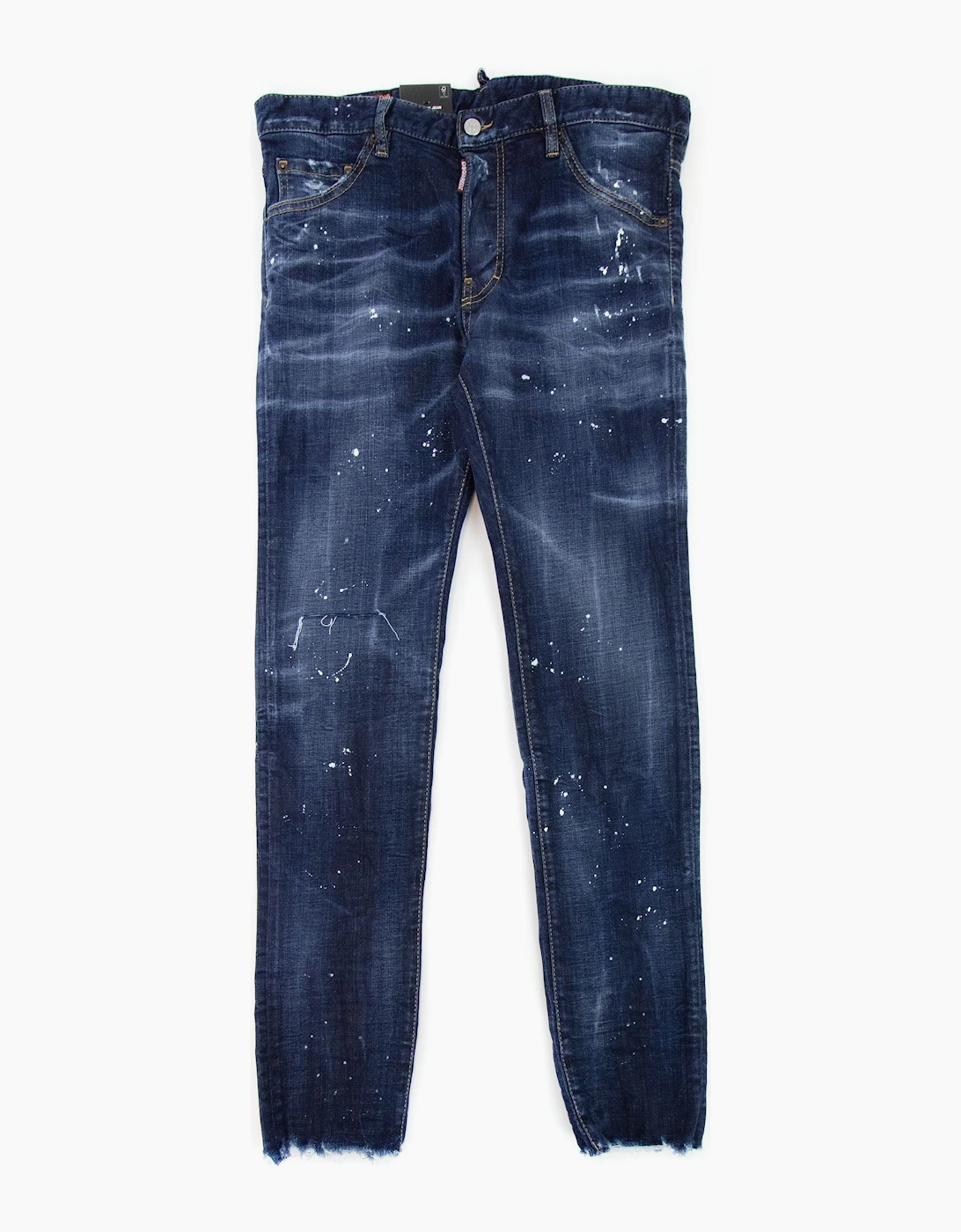 Dsquared2 Cool Guy Milky Wash Tidy Biker Jeans Navy Blue 470