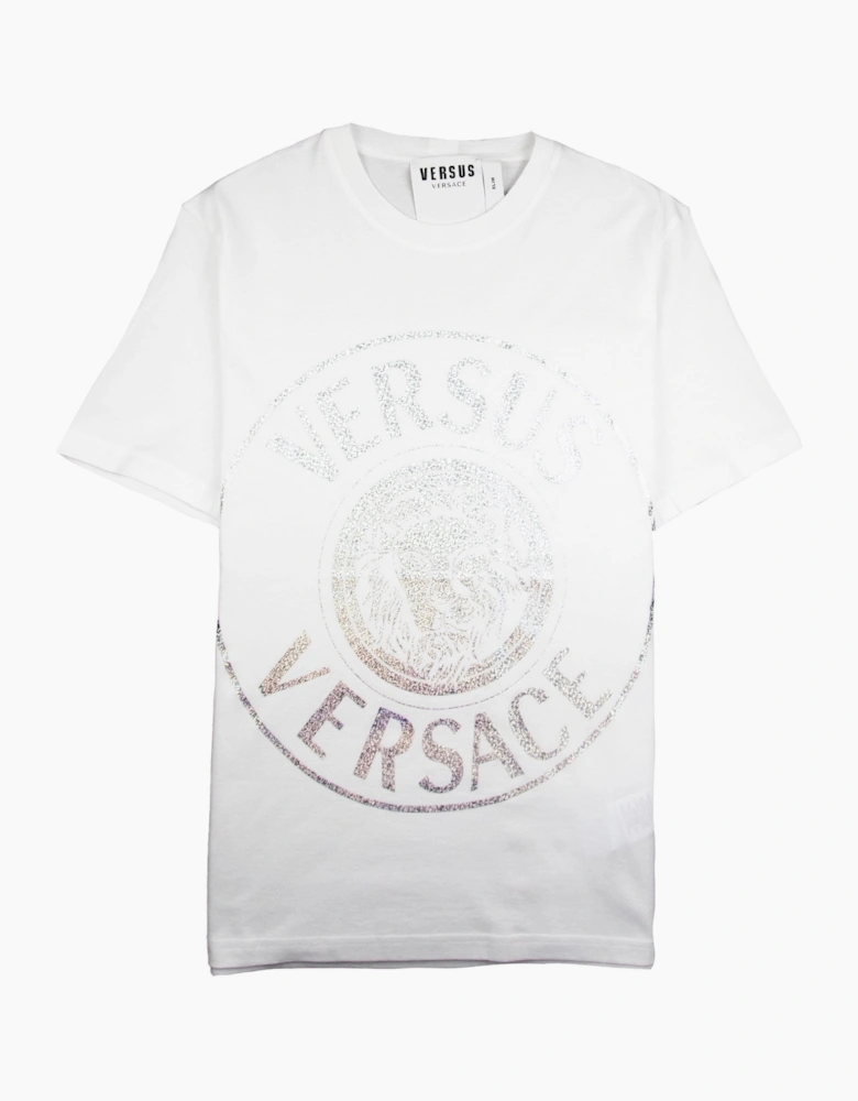 Versace Versus Foil Lion Tee White