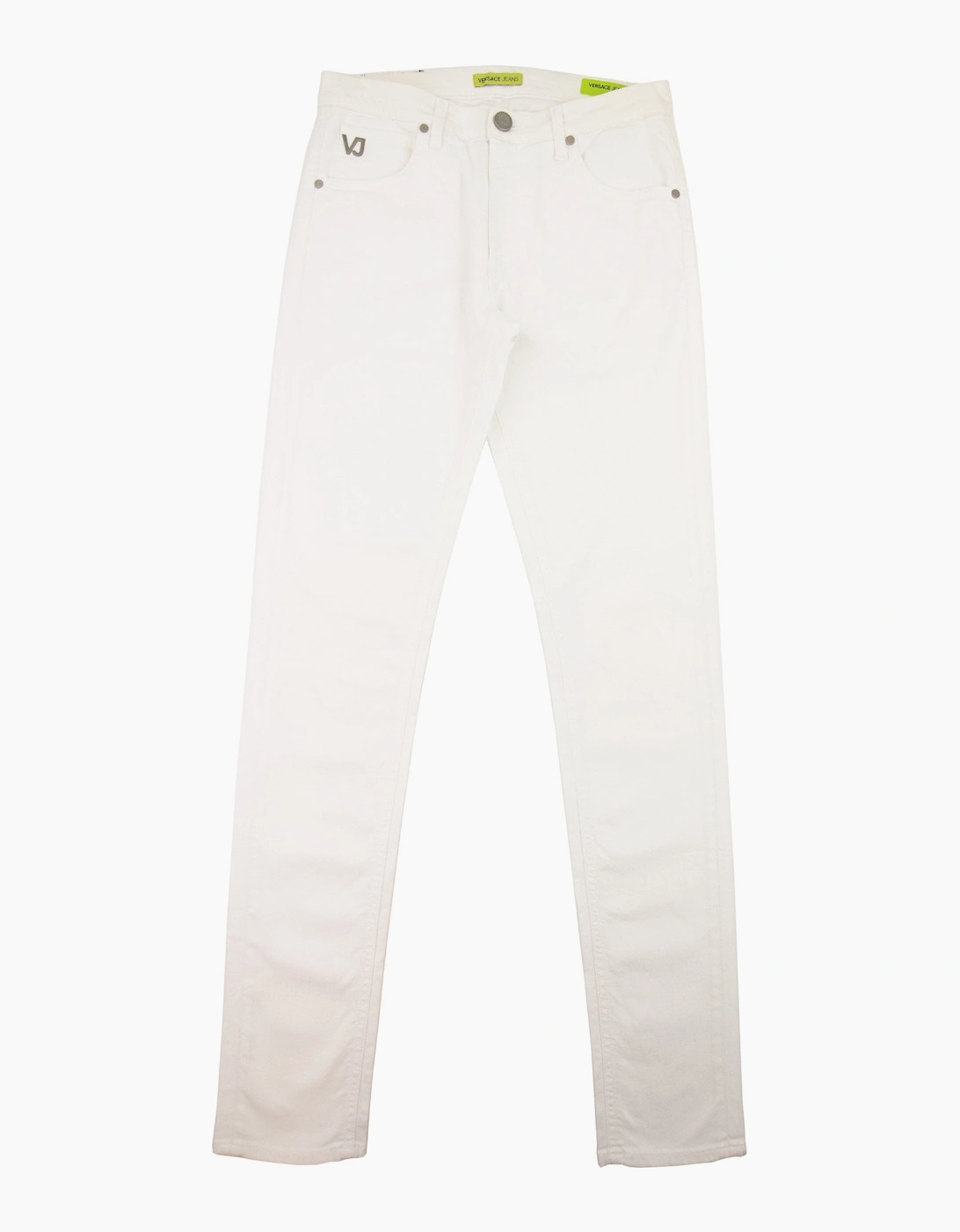 Versace Jeans Skinny Fit Logo Jeans White