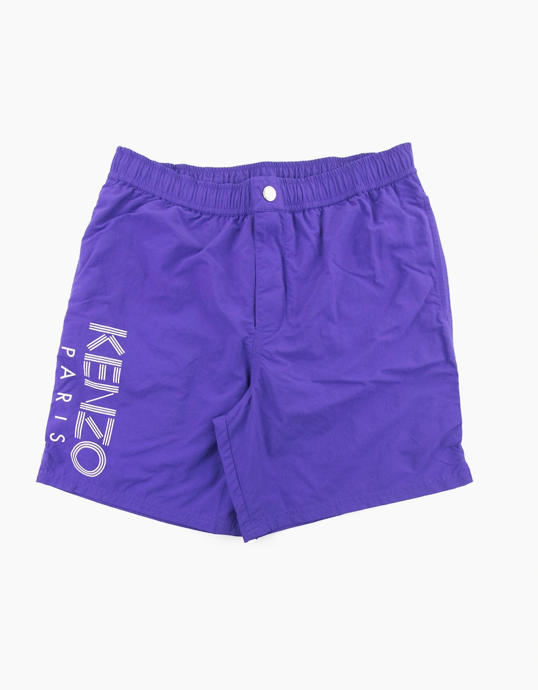 Kenzo Men's Kenzo Logo Bathing Shorts Purple