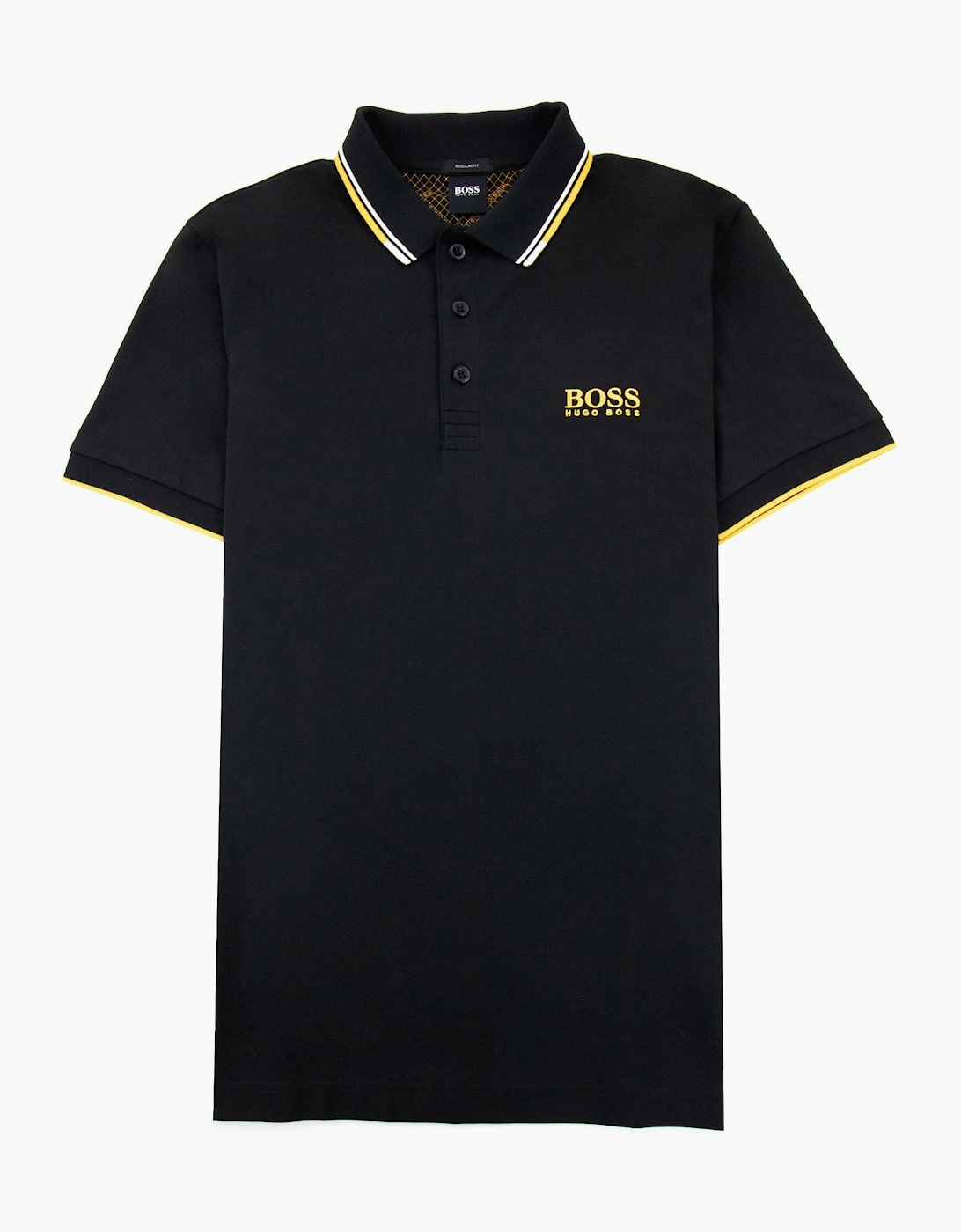 Hugo Boss Paddy Pro Golf Polo Shirt Black 001