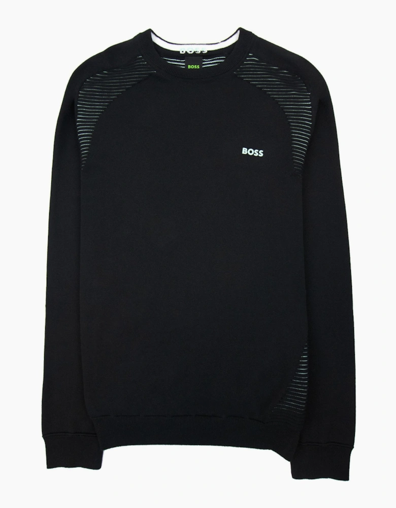 Hugo Boss Ramal Two Tone Stripes Sweater Black 001