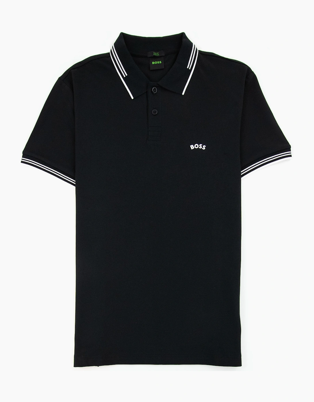 Hugo Boss Pual Curved Logo Slim Fit Polo Black 001, 4 of 3
