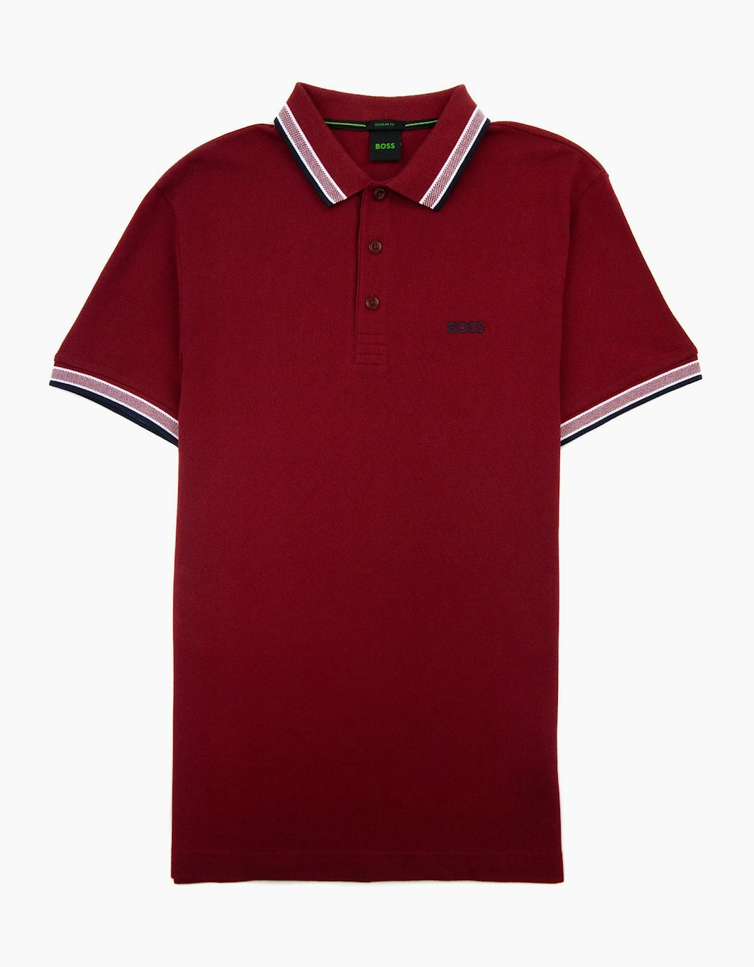 Hugo Boss Paddy Embroidered Logo Polo Burgundy 607