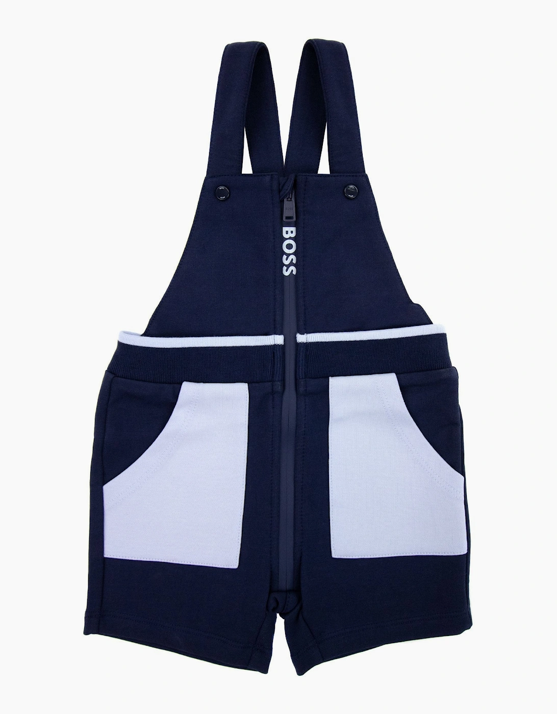 Hugo Boss Kids Baby Logo Dungarees Navy 849, 5 of 4