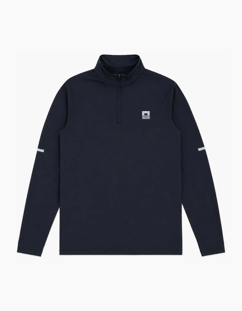 REFLECT Core ID Quarter Zip Track Top Black