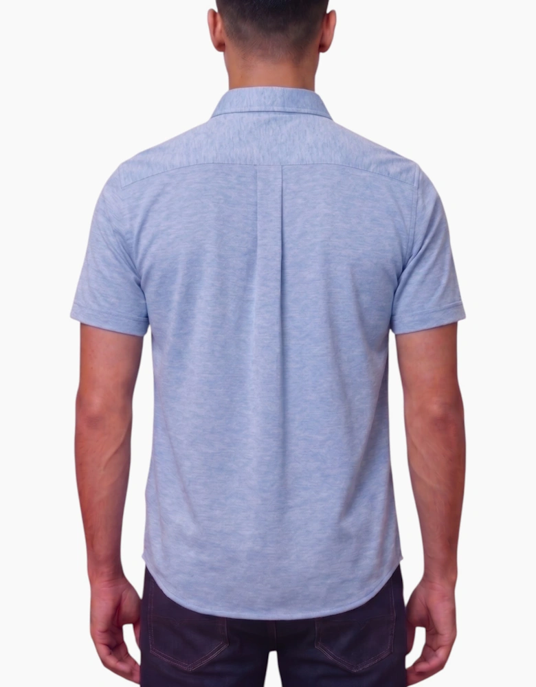 Mens Oxford Shirts Short Sleeve Plain Top Formal Shirt