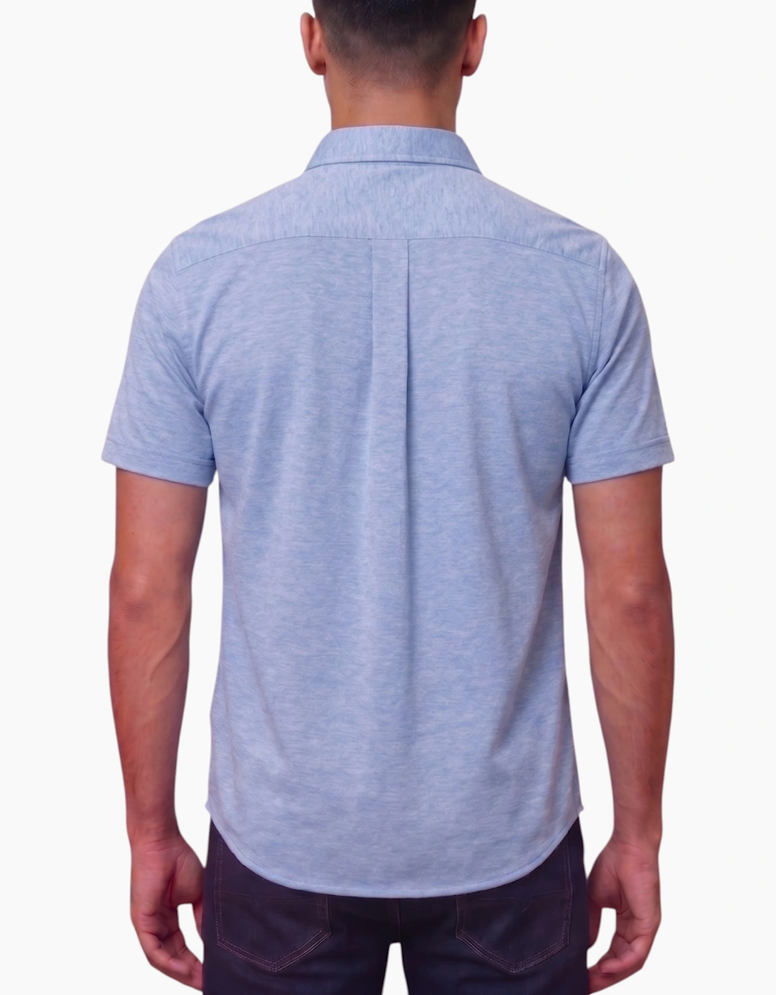 Mens Oxford Shirts Short Sleeve Plain Top Formal Shirt