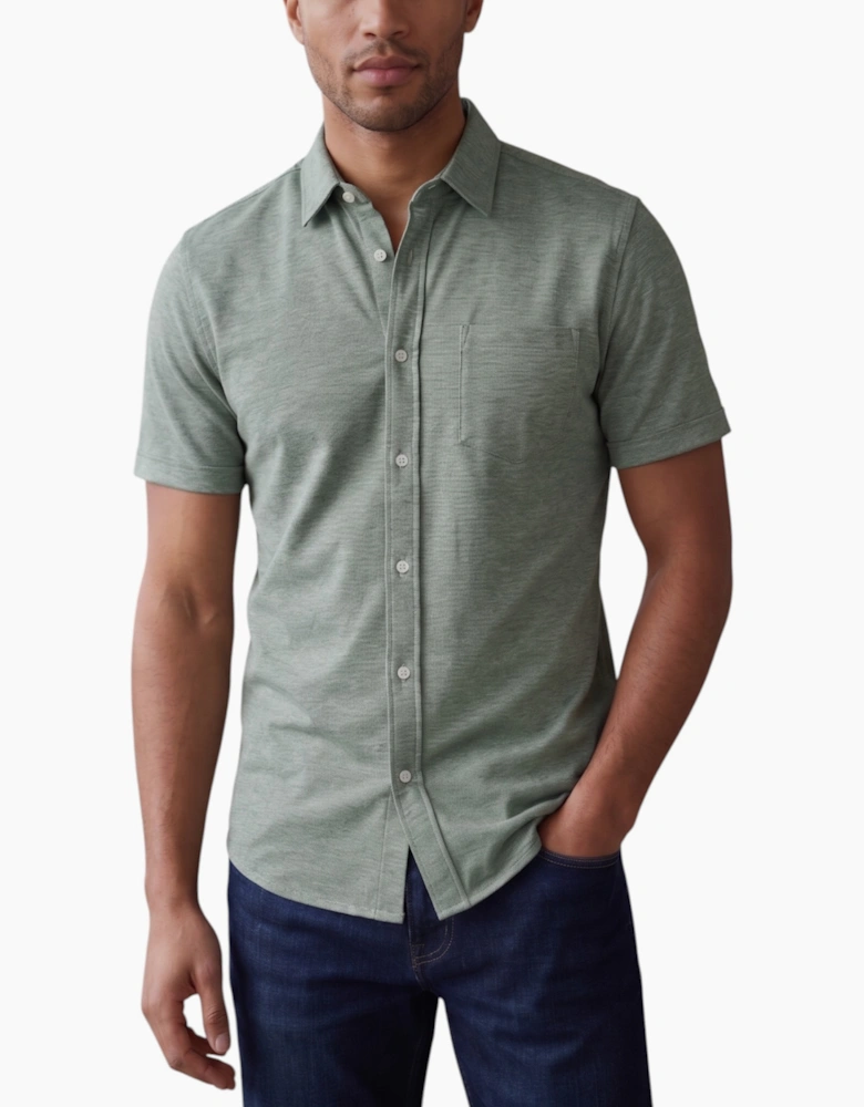 Mens Oxford Shirts Short Sleeve Plain Top Formal Shirt