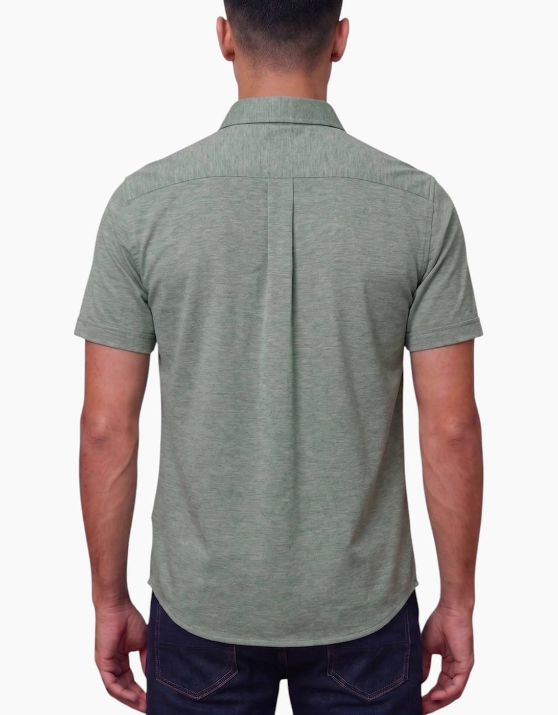 Mens Oxford Shirts Short Sleeve Plain Top Formal Shirt