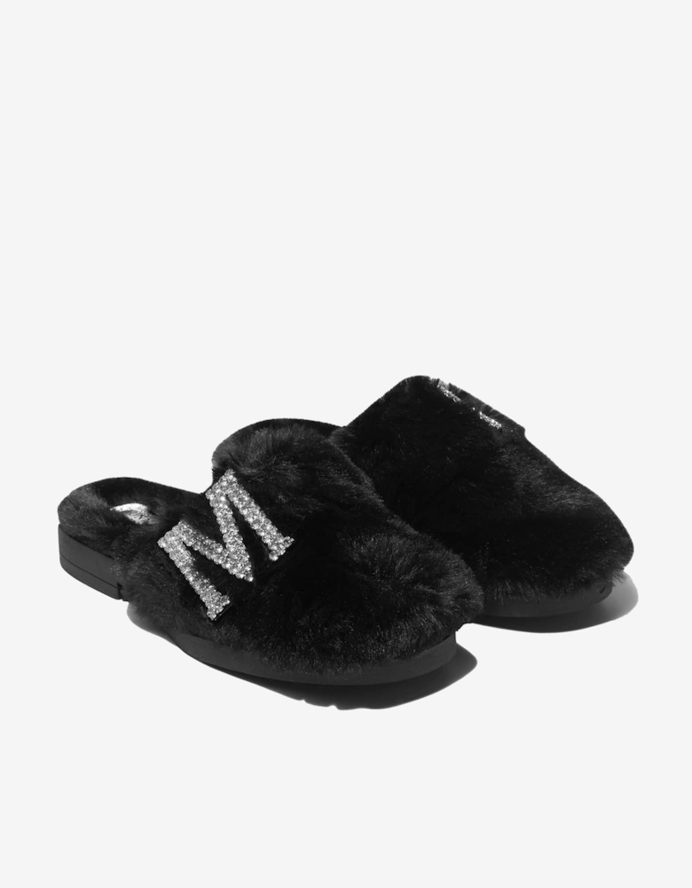 Monnalisa Girls Faux Fur Mules