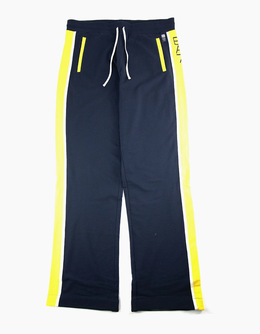 Ea7 Side Stripe Straight Leg Pants Navy/yellow