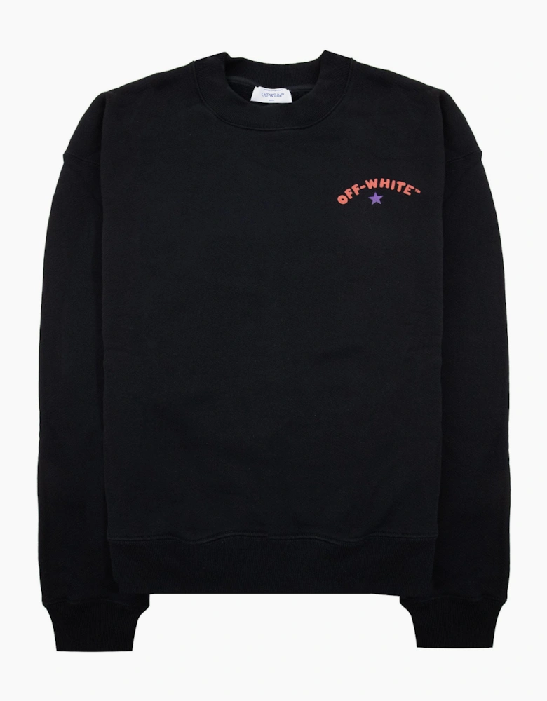 Off White Star Arrow Skate Crewneck Black