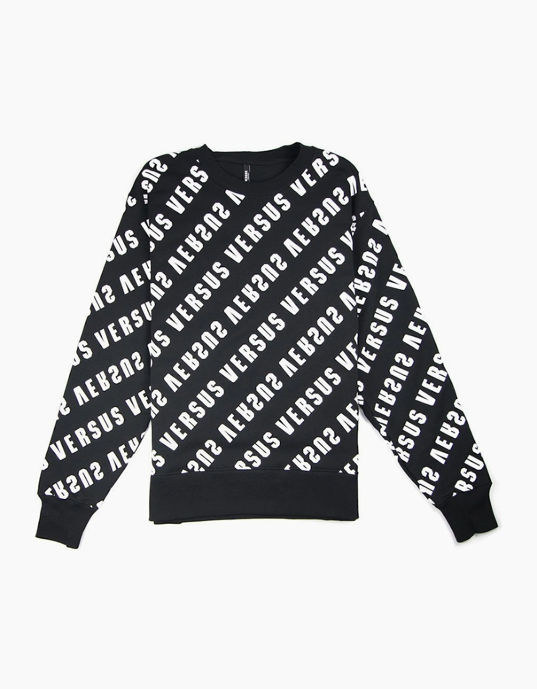 Versace Versus Multi Versus Stamp Sweatshirt Black, 3 of 2